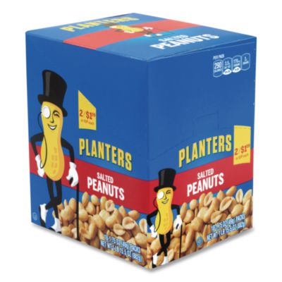 Planters Salted Peanuts, 1.75 oz Pack, 18 Packs/Box (20900627)