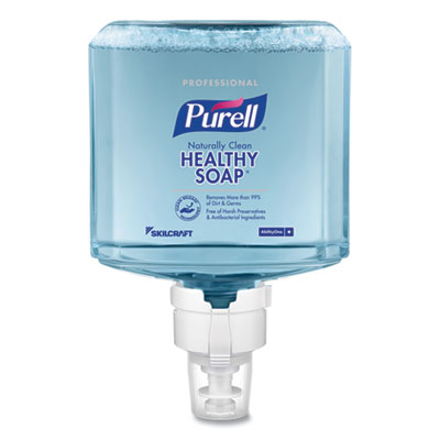 AbilityOne 8520016843253 PURELL SKILCRAFT Professional CRT HEALTHY SOAP Naturally Clean Foam, Light Fragrance, 1,200 mL, 2/Box