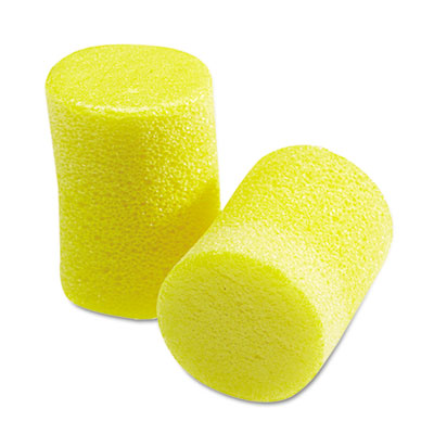 3M EAR Classic Earplugs, Pillow Paks, Uncorded, Foam, Yellow, 30 Pairs (3101060)