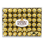 FERRERO ROCHER Hazelnut Chocolate Diamond Gift Box, 21.2 oz, 48 Pieces (24100015)