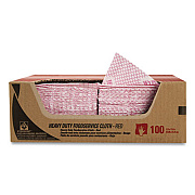 WypAll Heavy-Duty Foodservice Cloths, 12.5 x 23.5, Red, 100/Carton (51634)