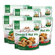 Nature's Garden Omega-3 Nut Mix, 1 oz Pouch, 7 Pouches/Pack, 6 Packs/Carton (29400007)