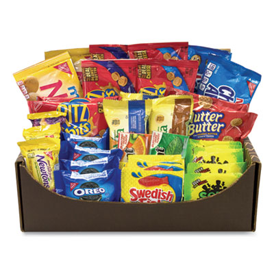 Snack Box Pros Snack Treats Variety Care Package, 40 Assorted Snacks/Box (70000037)