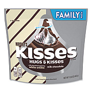 Hershey's KISSES and HUGS Family Pack Assortment, 15.6 oz Bag, 3 Bags/Pack (24600405)