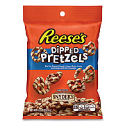 Reese's Dipped Pretzels, 4.25 oz Bag, 4/Carton (24600288)