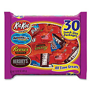 Hershey's All Time Greats Milk Chocolate Variety Pack, 15.92 oz Bag, 30 Pieces/Bag, 2 Bags/Pack (24601148)