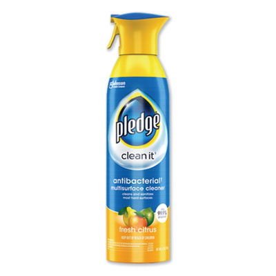 Pledge Multi Surface Antibacterial Everyday Cleaner, 9.7 oz Aerosol Spray (307951EA)