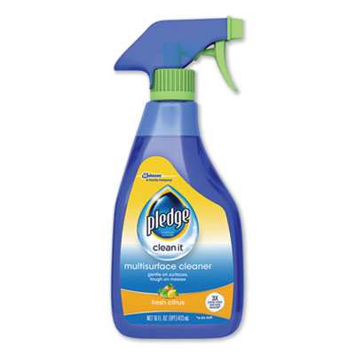 Pledge Multi-Surface Cleaner, Clean Citrus Scent, 16 oz Trigger Spray Bottle (644973EA)