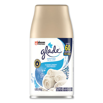 Glade AUTOMATIC AIR FRESHENER, CLEAN LINEN, 6.2 OZ (310899EA)
