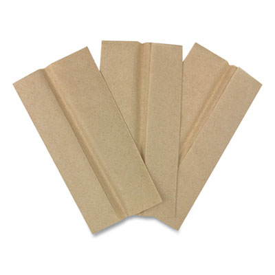 Boardwalk Tall Fold Dispenser Napkins, 1-Ply, 13 x 6, Kraft, 500/Pack, 20 Packs/Carton (BWK8303K)