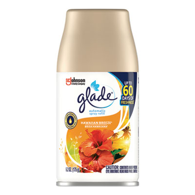Glade AUTOMATIC AIR FRESHENER, HAWAIIAN BREEZE, 6.2 OZ, 6/CARTON (306031)