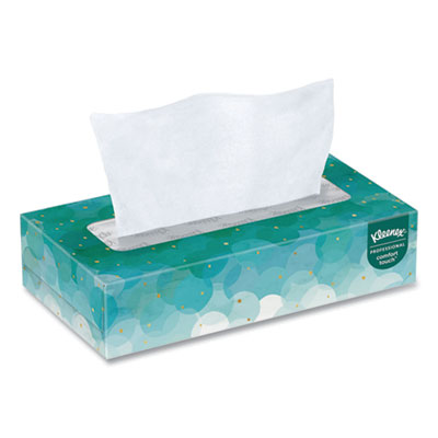 Kleenex White Facial Tissue, 2-Ply, 100 Sheets/Box, 5 Boxes/Pack, 6 Packs/Carton (21005)