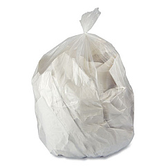 Heritage Linear Low-Density Can Liners, 60 gal, 1 mil, 44 x 56, Clear, 100/Carton (H8856YCR01)