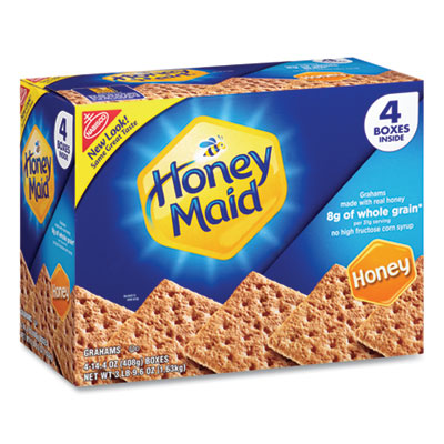 Nabisco Honey Maid Honey Grahams, 14.4 oz Box, 4 Boxes/Pack (22000442)