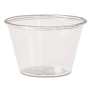 Dart Portion Containers, PET, 4 oz, Clear, 250/Bag, 10 Bags/Carton (T400)