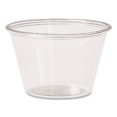 Dart Portion Containers, PET, 4 oz, Clear, 250/Bag, 10 Bags/Carton (T400)