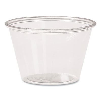 Dart Portion Containers, PET, 4 oz, Clear, 250/Bag, 10 Bags/Carton (T400)
