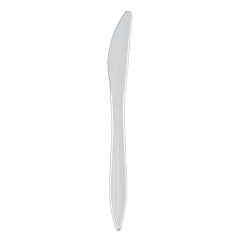 Berkley Square INDIVIDUALLY WRAPPED MEDIUMWEIGHT CUTLERY, KNIVES, WHITE, 1,000/CARTON (886777)