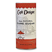 Caf Delight ALL NATURAL CANE SUGAR. 20 OZ CANISTER (728952)