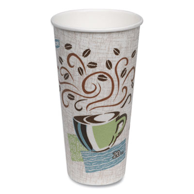 Dixie PERFECTOUCH HOT/COLD CUPS, 20 OZ, COFFEE HAZE, GREEN/BLUE, 25/PACK (597400)