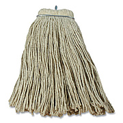 Impact LAYFLAT REGULAR SCREW-TYPE MOP HEAD, COTTON, 20 OZ, 1" HEADBAND, WHITE (753001)
