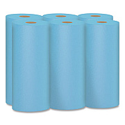 Scott Shop Towels, 1-Ply, 10.4 x 11, Blue, 55/Roll, 6 Rolls/Pack (75180)