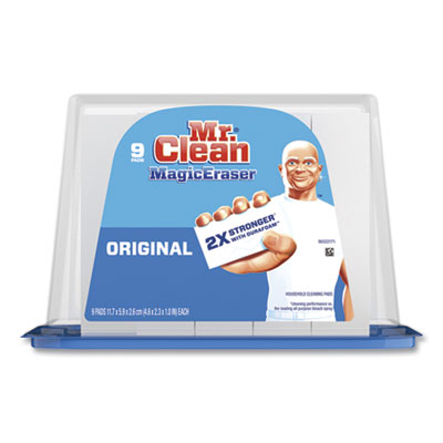 Mr. Clean MAGIC ERASER WITH DURAFOAM, 2.3 X 4.6 X 1.0, WHITE, 9/PACK (24387031)