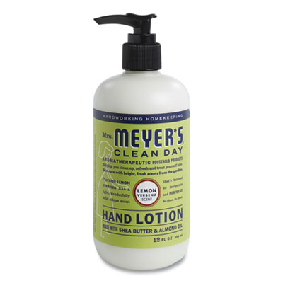 Mrs. Meyer's Clean Day Hand Lotion, 12 oz Pump Bottle, Lemon Verbena Scent (686585)