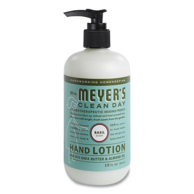 Mrs. Meyer's Clean Day Hand Lotion, 12 oz Pump Bottle, Basil Scent (686591)
