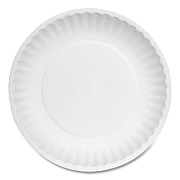 AJM Packaging Corporation Paper Plates, 6" dia, White, 1,000/Carton (PP6AJKWH)