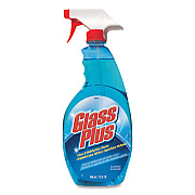 Glass Plus Glass Cleaner, 32 oz Spray Bottle, 12/Carton (94378CT)