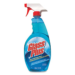 Glass Plus Glass Cleaner, 32 oz Spray Bottle, 12/Carton (94378CT)