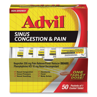 Advil 019901 Sinus Congestion & Pain