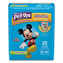 Huggies PULL-UPS LEARNING DESIGNS POTTY TRAINING PANTS FOR BOYS, SIZE 3T-4T, 22/PACK (45141)