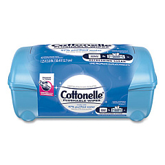 Cottonelle Fresh Care Flushable Cleansing Cloths, White, 3.75 x 5.5, 42/Pack (36734)