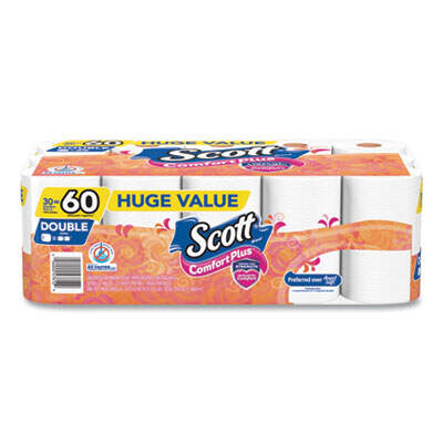 Scott 47612 ComfortPlus Toilet Paper Double Roll Bath Tissue