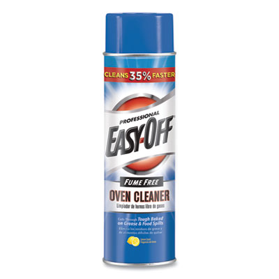 Professional EASY-OFF Fume Free Max Oven Cleaner, Foam, Lemon, 24oz Aerosol, 6/carton (74017)