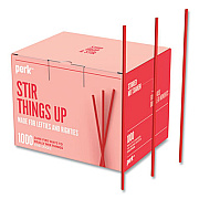 Perk Red Plastic Stirrers, 1,000/Pack (24393962)