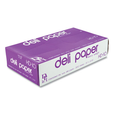 Durable Packaging INTERFOLDED DELI SHEETS, 10.75 X 10, 500 SHEETS/BOX, 12 BOXES/CARTON (HD10)