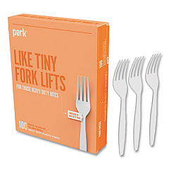 Perk 24390999 Heavyweight Plastic Cutlery