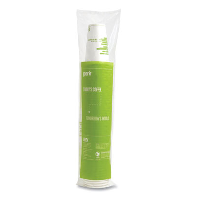 Perk 24394127 Eco-ID Compostable Paper Hot Cups