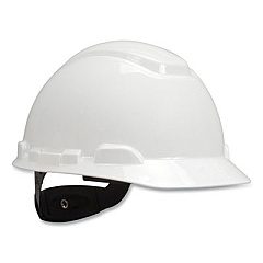 3M H-700 Series Hard Hat with Four Point Ratchet Suspension, UVicator Sensor, White (H701RUV)