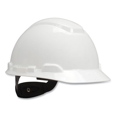 3M H-700 Series Hard Hat with Four Point Ratchet Suspension, UVicator Sensor, White (H701RUV)