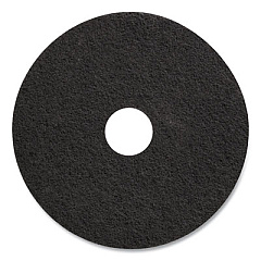 Coastwide Professional Stripping Floor Pads, 17" Diameter, Black, 5/Carton (655467)