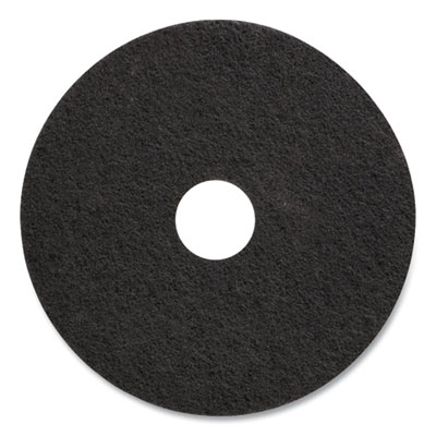 Coastwide Professional Stripping Floor Pads, 17" Diameter, Black, 5/Carton (655467)