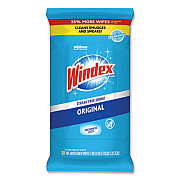 Windex Glass and Surface Wet Wipe, Cloth, 7 x 8, 38/Pack (319251EA)