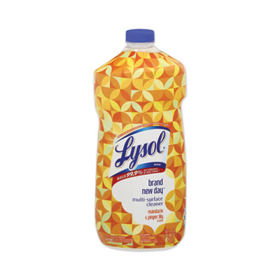 LYSOL Brand Brand New Day Multi-Surface Cleaner, Mandarin and Ginger Lily Scent, 48 oz Bottle, 6/Carton (49116CT)