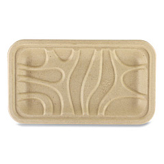 World Centric PFAS Fiber Trays, 8.3 x 4.9 x 0.7, Natural, Paper, 500/Carton (TRSC17S)