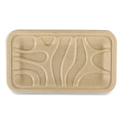 World Centric Laminated Fiber Meat and Product Trays, PLA Lined, PFAS Free, 8.3 x 4.9 x 0.7, Natural, Paper, 500/Carton (TRSC17SLLF)