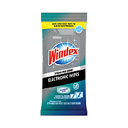 Windex Electronics-Cleaner Wipes, 1-Ply, 7 x 10, Neutral Scent, White, 25 Wipes (319248EA)